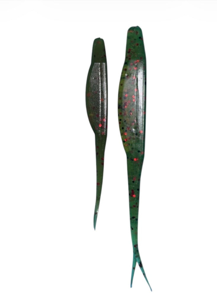 FLUKES 4"& 5" watermelon red