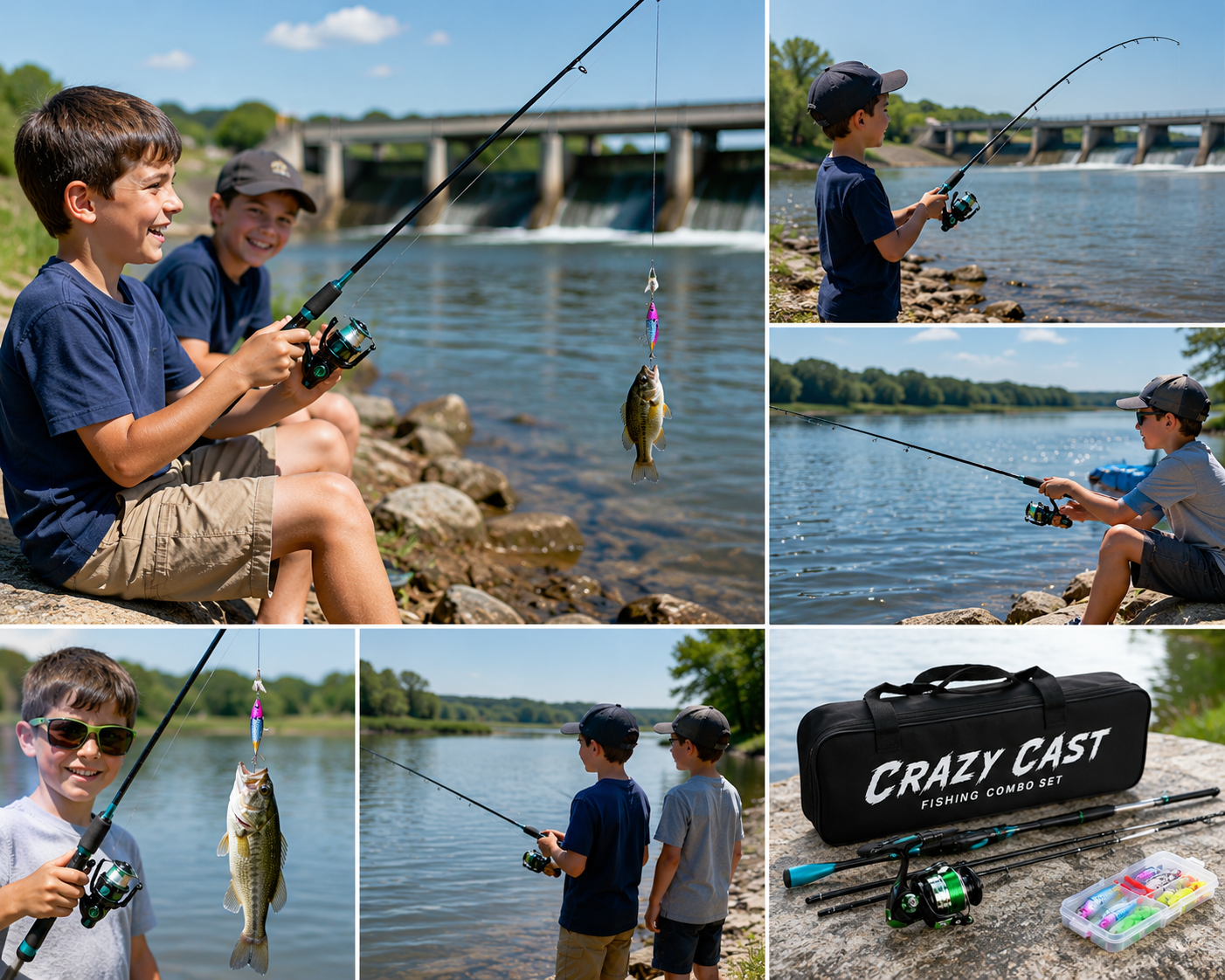 ๐ฃ Crazy Cast Fishing Combo Set โ The Ultimate Braai-to-Bank Kit! ๐