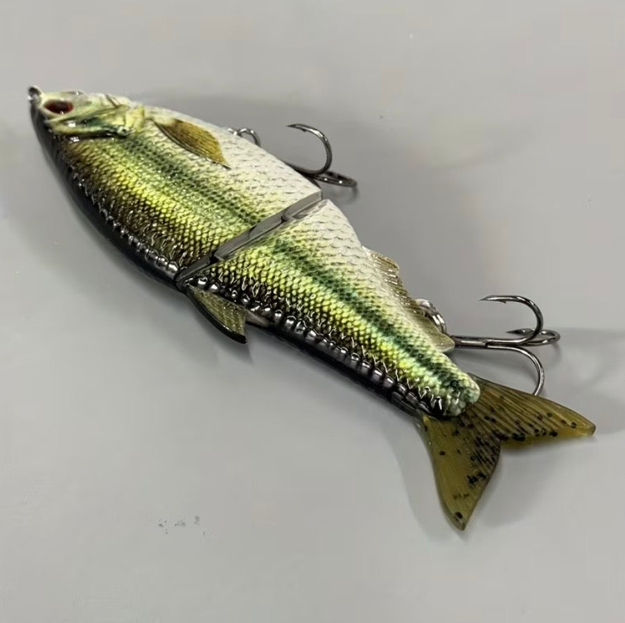 Realistic Bass Shaped Soft Fishing Lure (Swimbait)