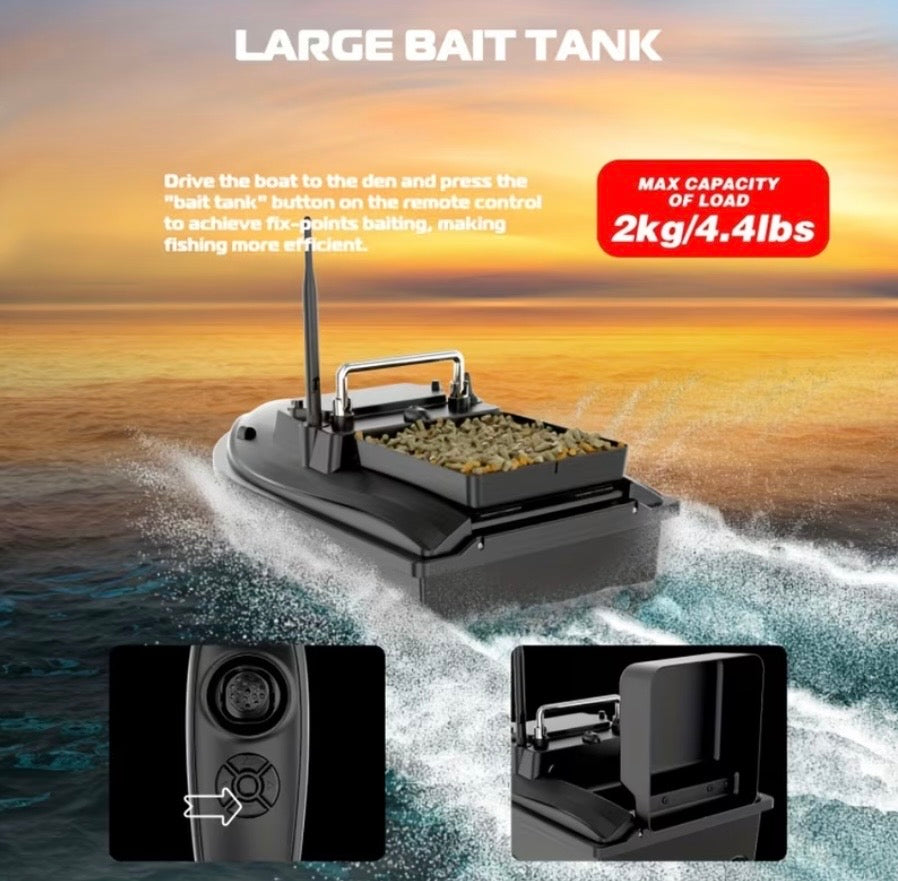 Remote Control Boat (Black Color) with Battery and USB Charger