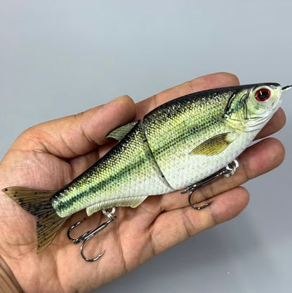 Realistic Bass Shaped Soft Fishing Lure (Swimbait)