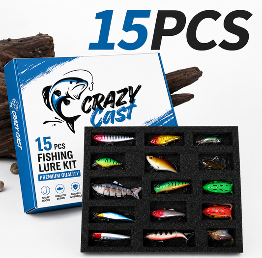 🎣 Crazy Cast Fishing Lure Kit – The Ultimate Angler's Gift Set
