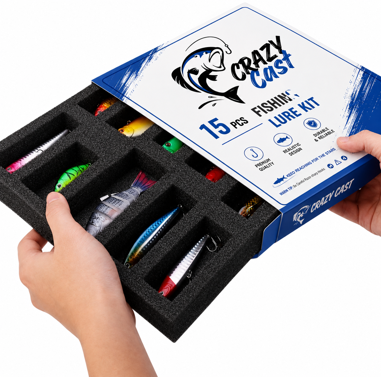 🎣 Crazy Cast Fishing Lure Kit – The Ultimate Angler's Gift Set