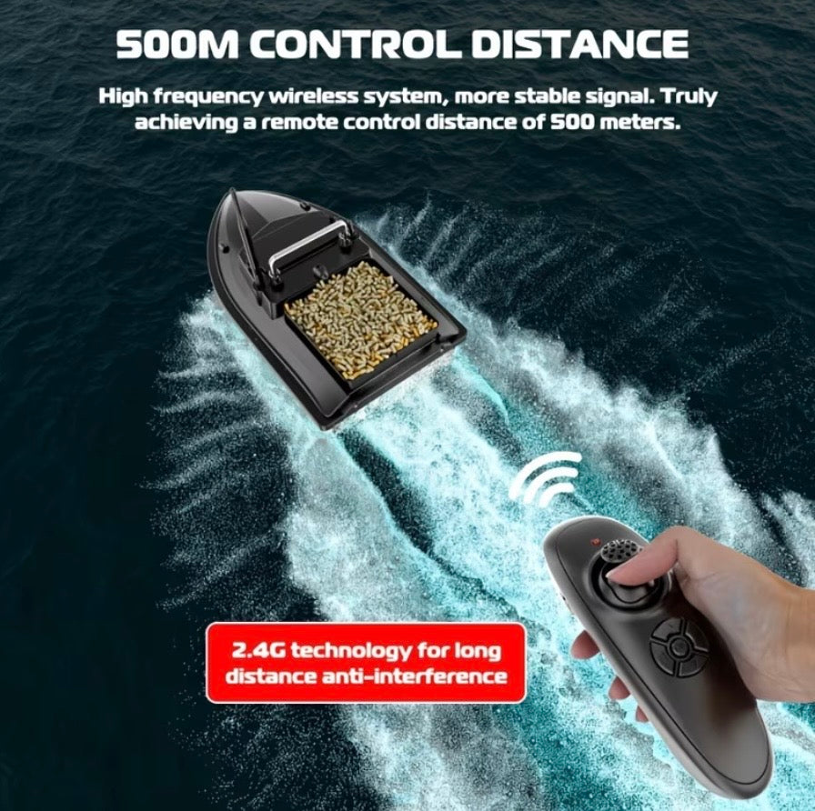 Remote Control Boat (Black Color) with Battery and USB Charger