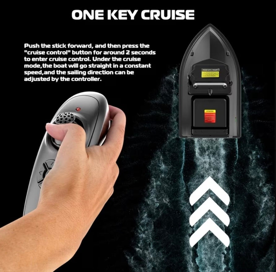 Remote Control Boat (Black Color) with Battery and USB Charger