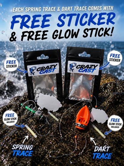 🎣 Crazy Cast Trace Pack – Spring Trace & Dart Trace (Millie Bomb Setup)