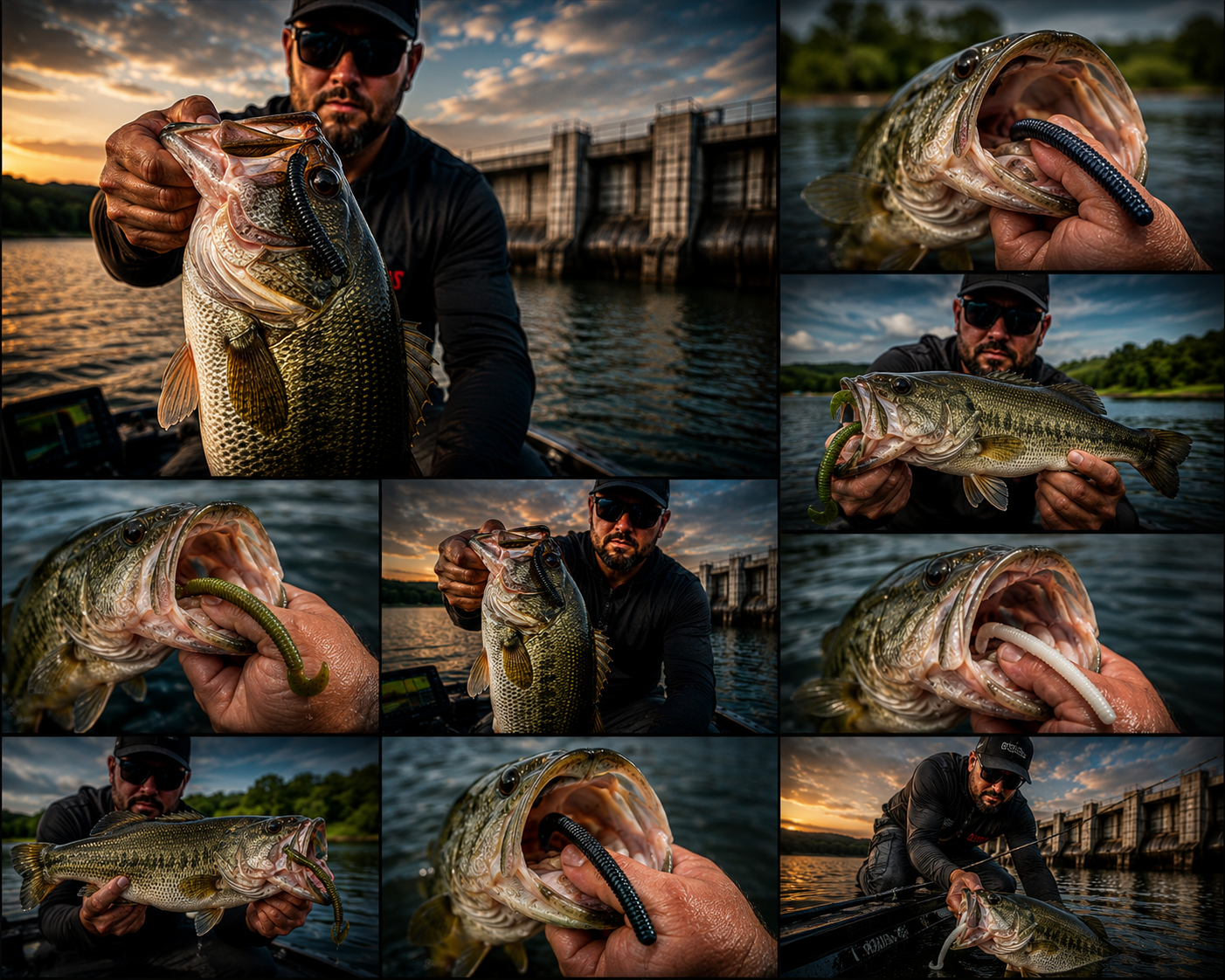 🎣 Speed Tail Worm – Custom Hand-Poured Soft Plastic Lure | 1 Bait Co.