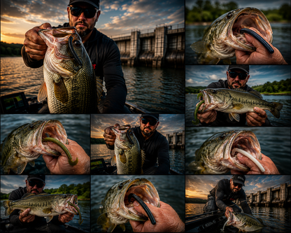 🎣 Speed Tail Worm – Custom Hand-Poured Soft Plastic Lure | 1 Bait Co.