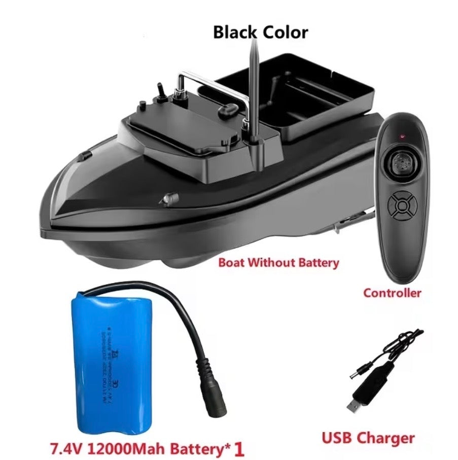 Remote Control Boat (Black Color) with Battery and USB Charger