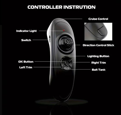 Remote Control Boat (Black Color) with Battery and USB Charger