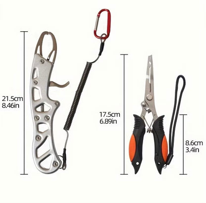 3-Layer Large Tackle Box with 606pcs Fishing Lure Kit & Accessories