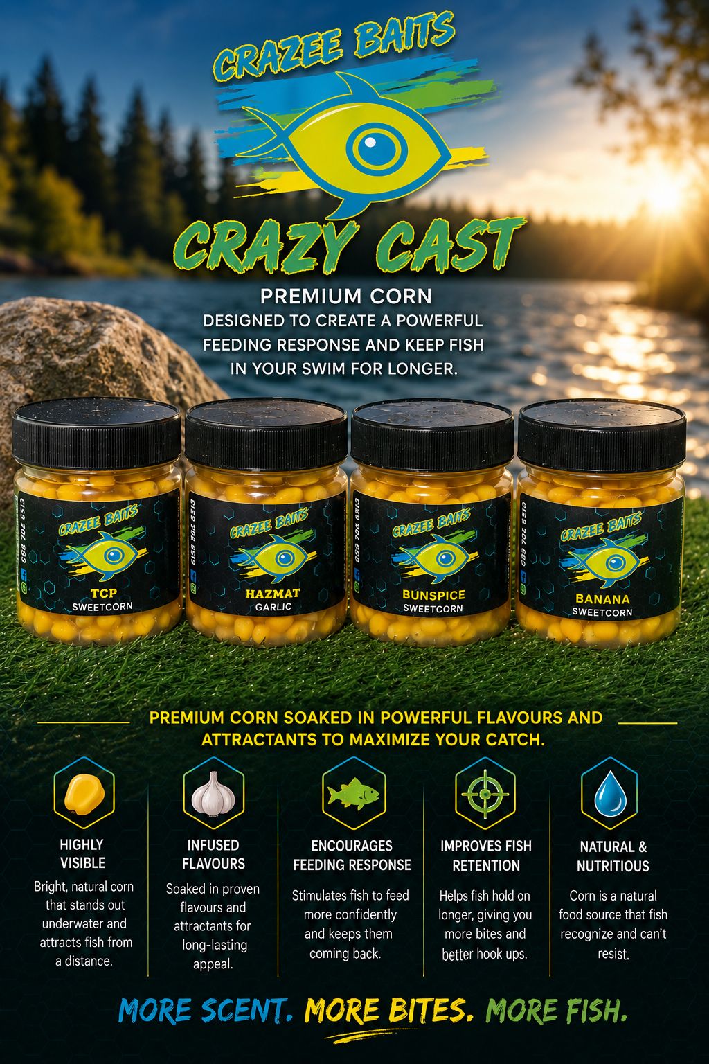 🌽 Crazee Baits Crazy Cast Premium Corn – Lekker Bait for SA Waters 🎣🇿🇦
