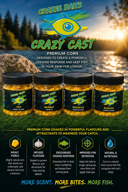 🌽 Crazee Baits Crazy Cast Premium Corn – Lekker Bait for SA Waters 🎣🇿🇦
