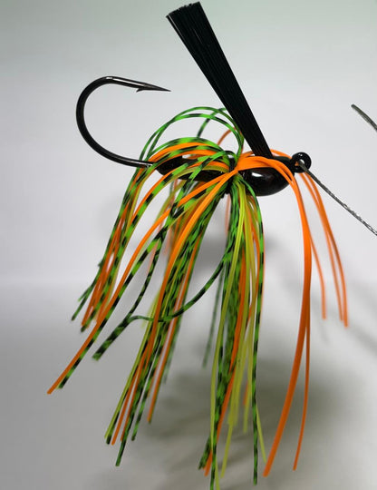 Crazy Cast Silicone Skirt Jig Heads – Bass Fishing Lures (4 Colour Variants)